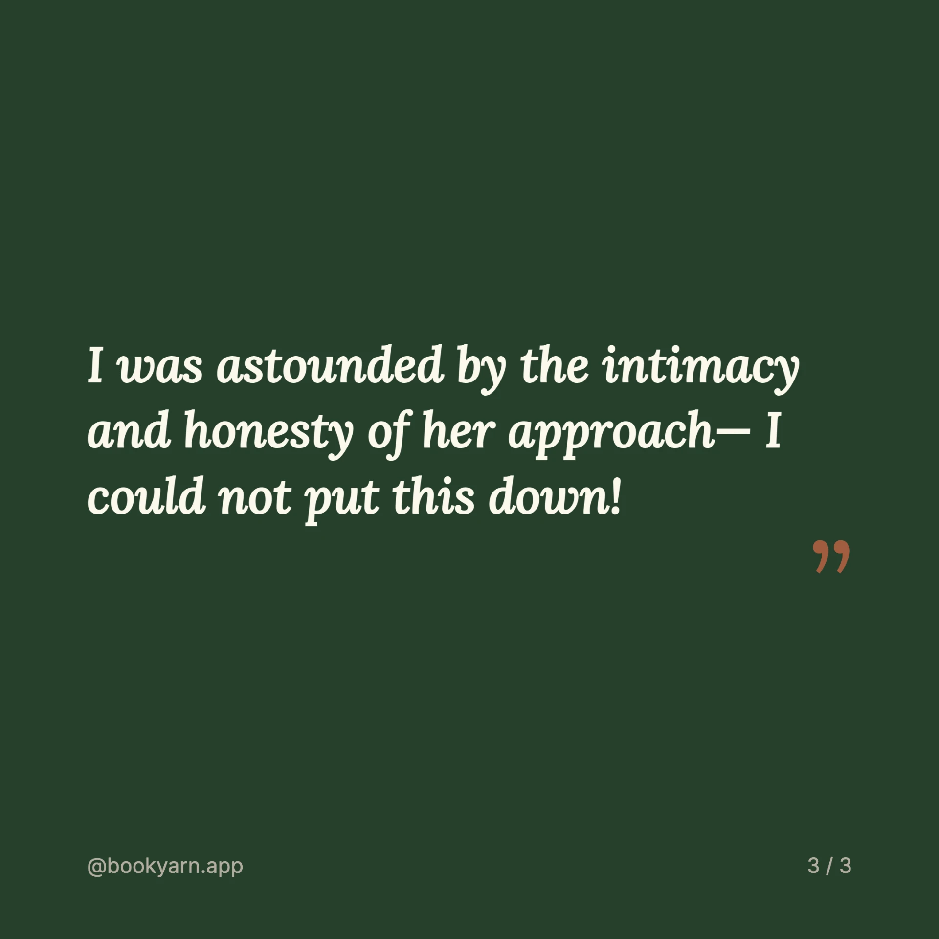 Quote slide 3 of 3 from The Make-Believe review.